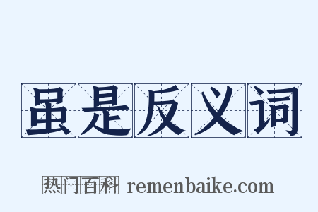 虽是反义词是什么意思的图片